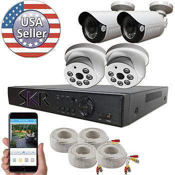 4 Channel DVR and Camera Bundle